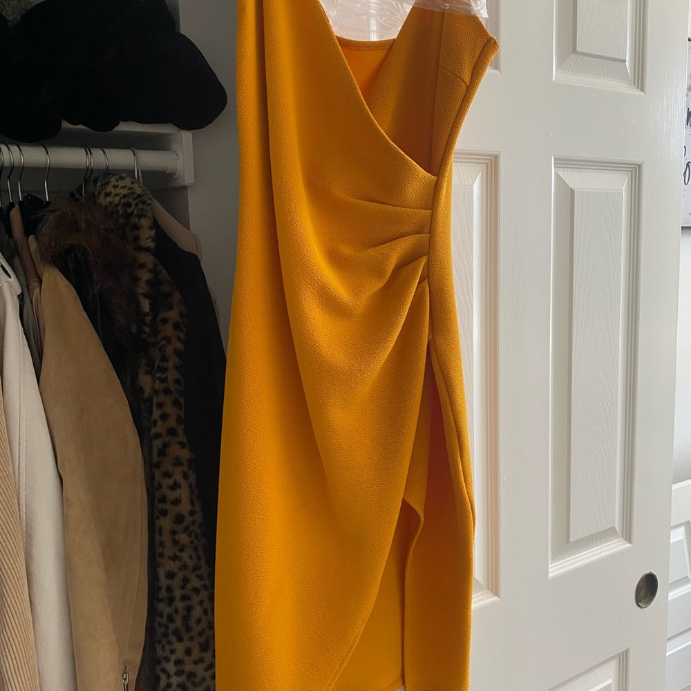 New Yellow tangerine dress